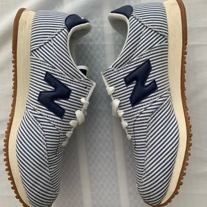 JCrew X New Balance Comp 100 navy striped
